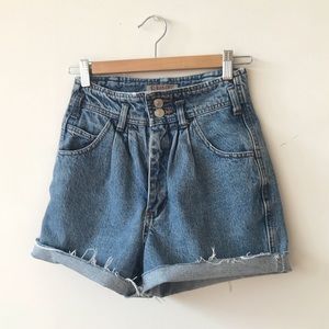 Vintage Jordache high waisted denim cutoffs